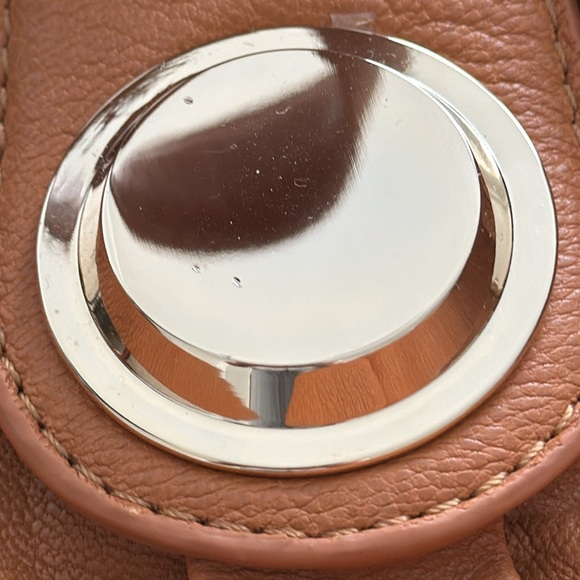 New Vintage Gustto Folina Leather Satchel Handbag in Camel - Picture 6 of 9